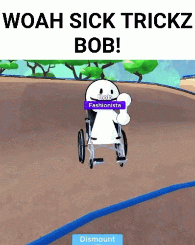 Sick Tricks Bob Wheelchair Tricks Animation GIF