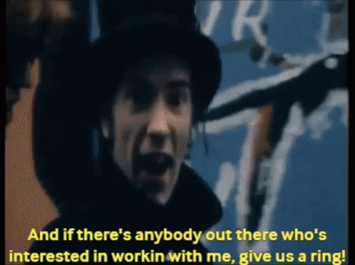 Sid Vicious Black Magician Hat GIF