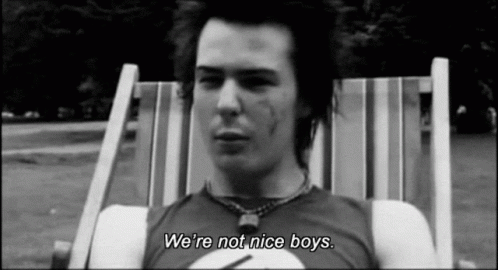 Sid Vicious Not Nice Boy GIF