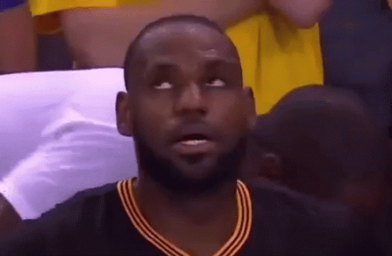 Side Eyes James Lebron Looking Up GIF