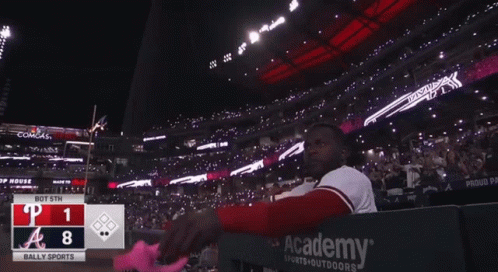 Side Of The Field Heredia Braves Chop GIF