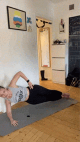Side Plank Side Lateral Raises GIF