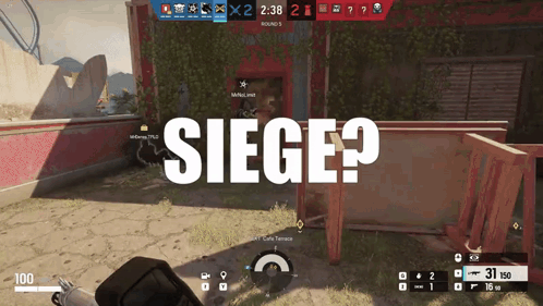 Siege Video Game Screen