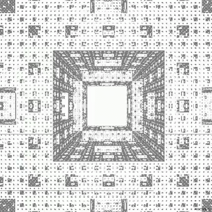 Sierpinski Carpet Fractal GIF