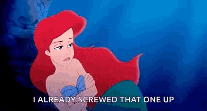 Sigh Ariel Gif GIF
