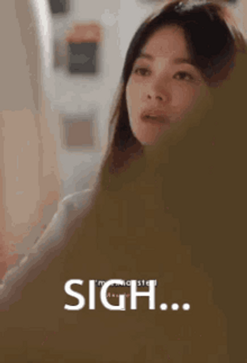 Sighing Song Hye Kyo GIF