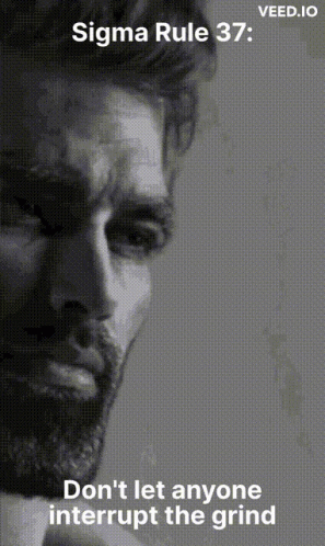 Sigma Rule 37 Black And White Man GIF