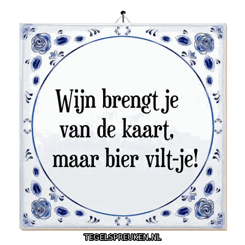Sign About Wijn And Bier