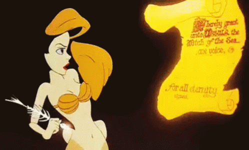 Sign Me Up Little Mermaid Ariel Contract GIF