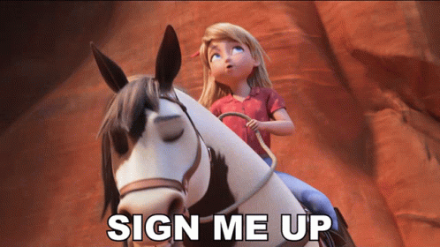 Sign Me Up Spirit Riding Free Abigail Stone GIF