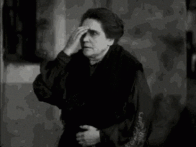 Sign Of The Cross Nun Black And White GIF