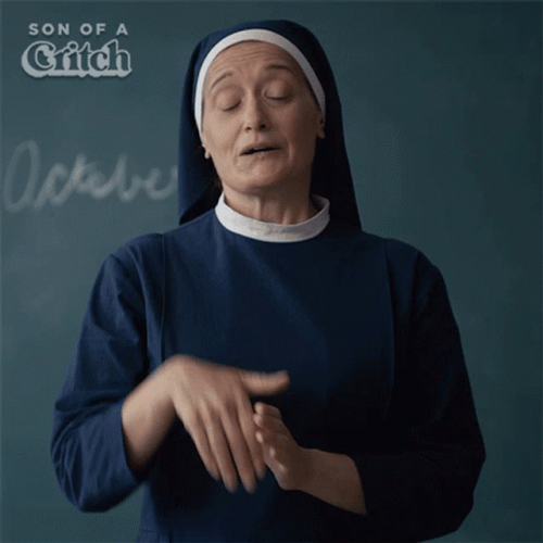 Sign Of The Cross Nun Son Of A Critch GIF