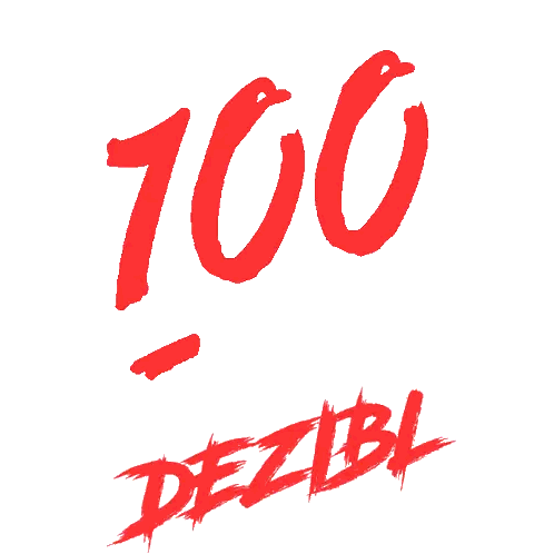 Sign Saying 100 Decibels