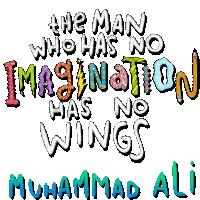 Sign Saying Man With No Imagination Has No Wings