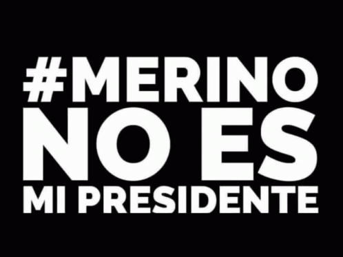 Sign Saying Merino No Es Mi Presidente