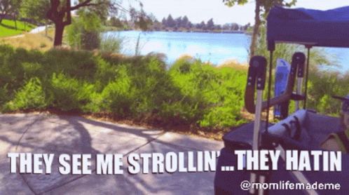 Sign Saying They See Me Strollin Hatred