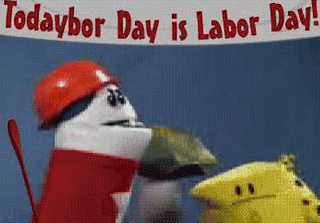 Sign Saying Today Is Labor Day
