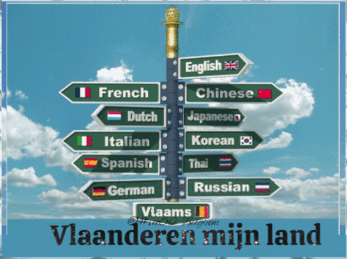 Sign Saying Vlaanderen Mijn Land GIF