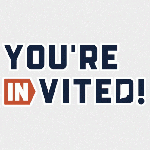 Sign Saying You're Invited