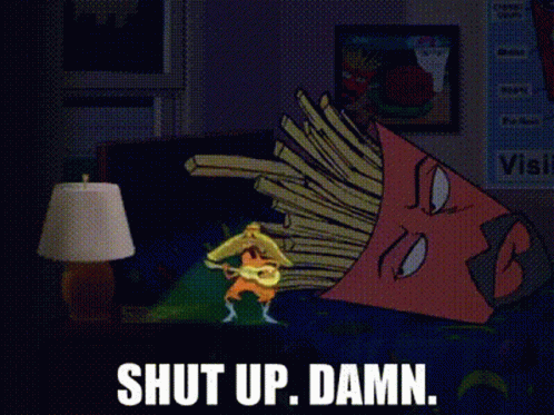 Silence Aqua Teen Hunger Force GIF