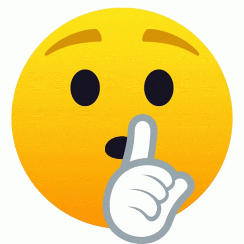 Silence I Kill You Emoji Hand Gesture GIF