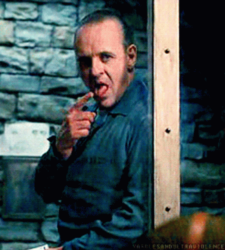 Silence Of The Lambs Lecter Finger Lick GIF