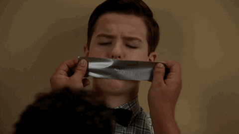 Silence Young Sheldon Cooper GIF