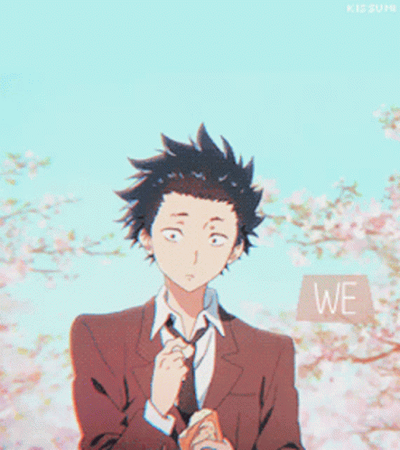 Silent Voice Ishida Holding Bread GIF
