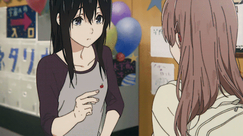 Silent Voice Shouko Shocked Reaction GIF
