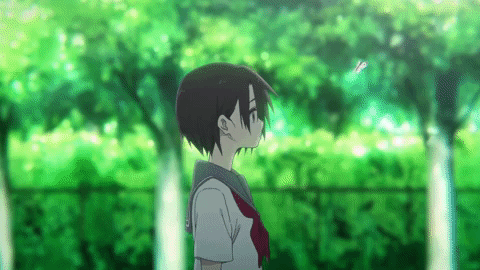 Silent Voice Yuzuru Seeing Butterfly GIF