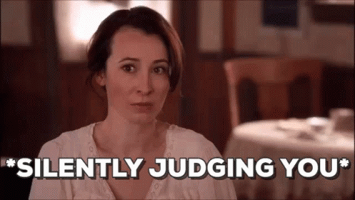 Silently Judging You GIF