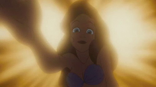 Silhouette Little Mermaid Ariel GIF