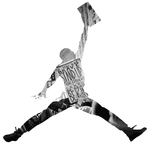 Silhouette Man Holding Be You Stand Up Sign