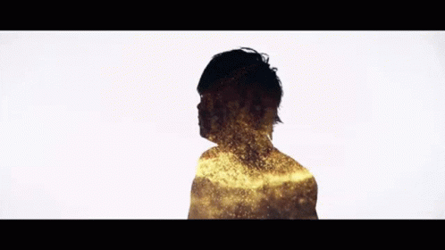 Silhouette Man with Crown Taking Selfie