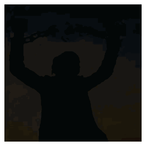 Silhouette of Man Holding Broken Chains