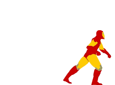 Silhouette of Man in Yellow and Red Suit