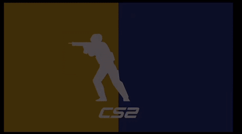 Silhouette of Man With Gun and CS2 Below