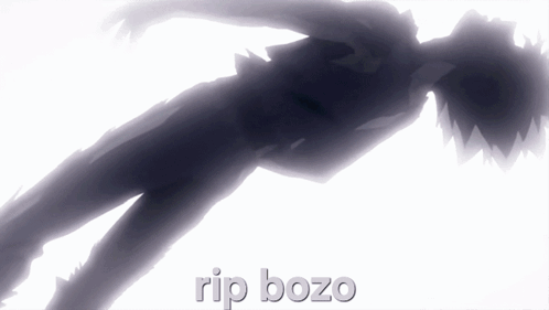 Silhouette Of Person Rip Bozo GIF