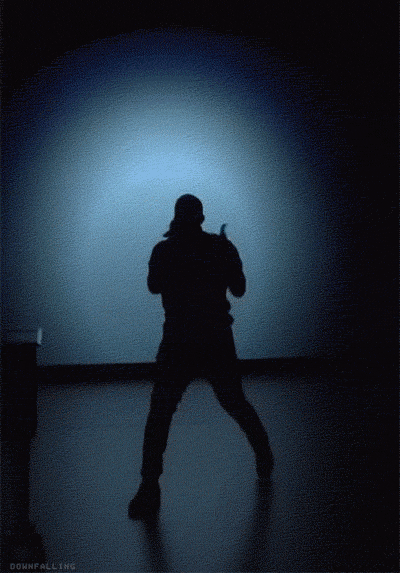 Silhouette Of Person Singing Swerve Body GIF