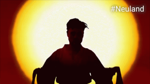 Silhouette Person #Neuland GIF