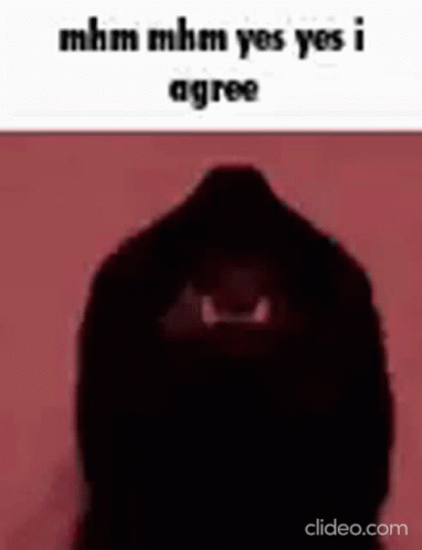 Silhouette Saying Mhm Mhm Yes Yes