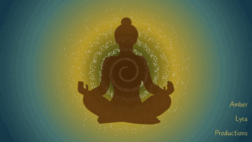 Silhouette Sitting in Lotus Position Amber Lyra Productions