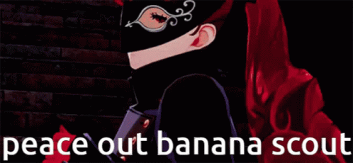 Silhouette Stained Glass Window Peace Out Banana Scout