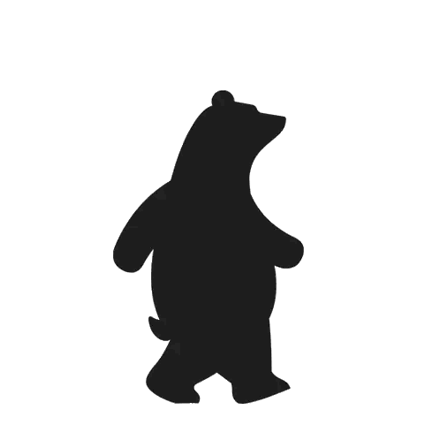 Silhouette Standing on Hind Legs