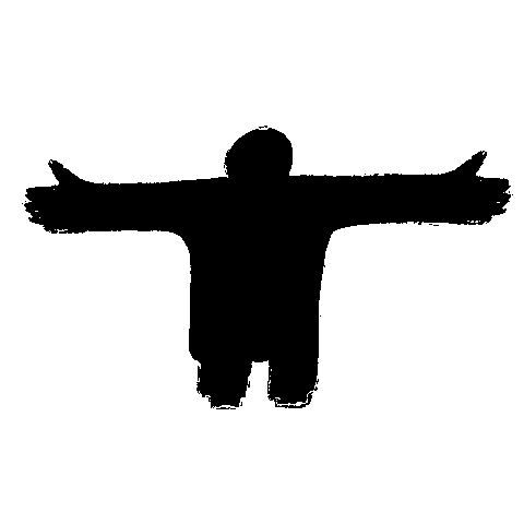 Silhouette With Outstretched Arms