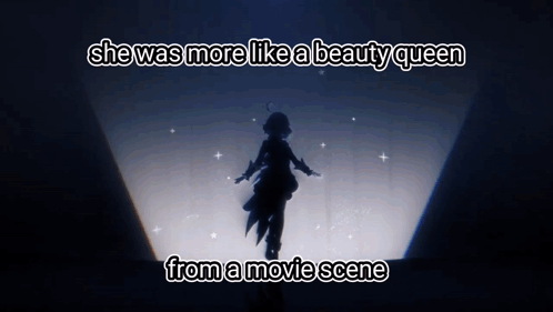 Silhouette Woman With Beauty Queen Words GIF