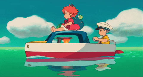 Silly Cartoon Ponyo GIF