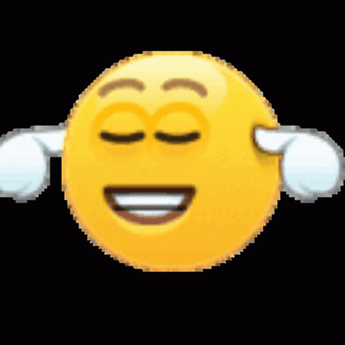 Silly Emoji Dont Care GIF
