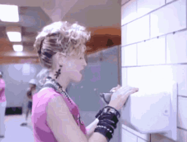 Silly Funny Madonna gif.