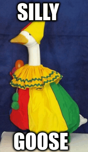 Silly Goose Costume GIF
